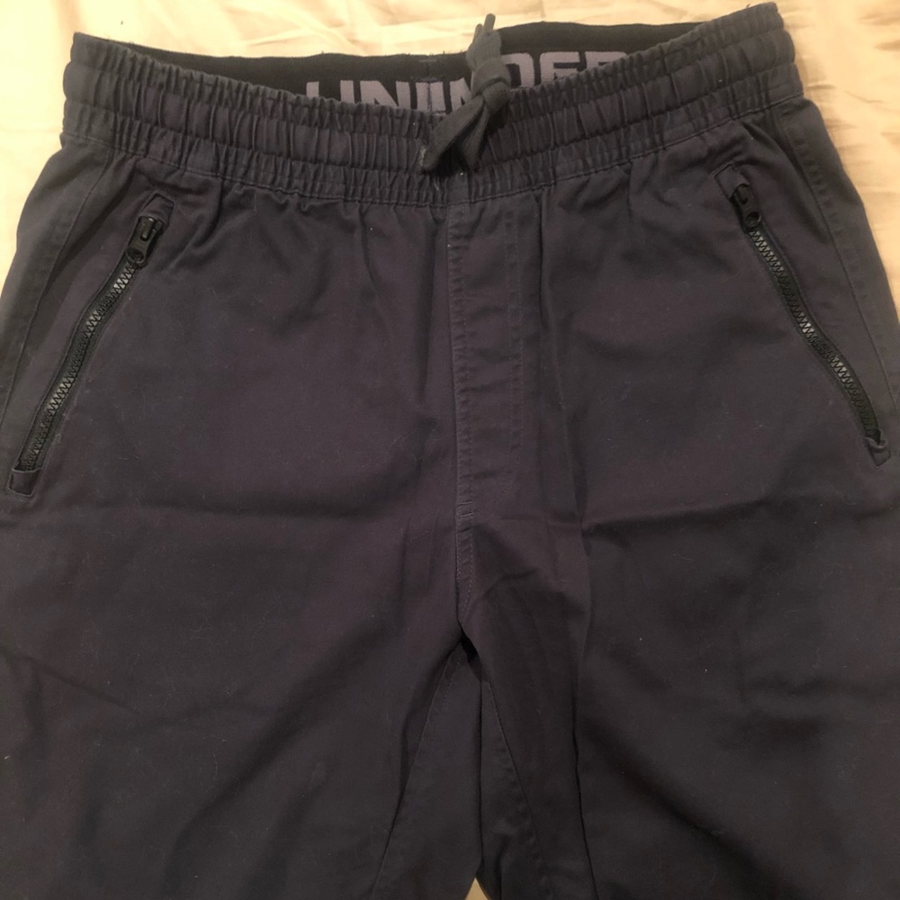 Mens Under Armor joggers large dark gray